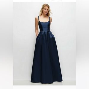 Dessy Collection Midnight Navy Bridesmaid Dress size 0